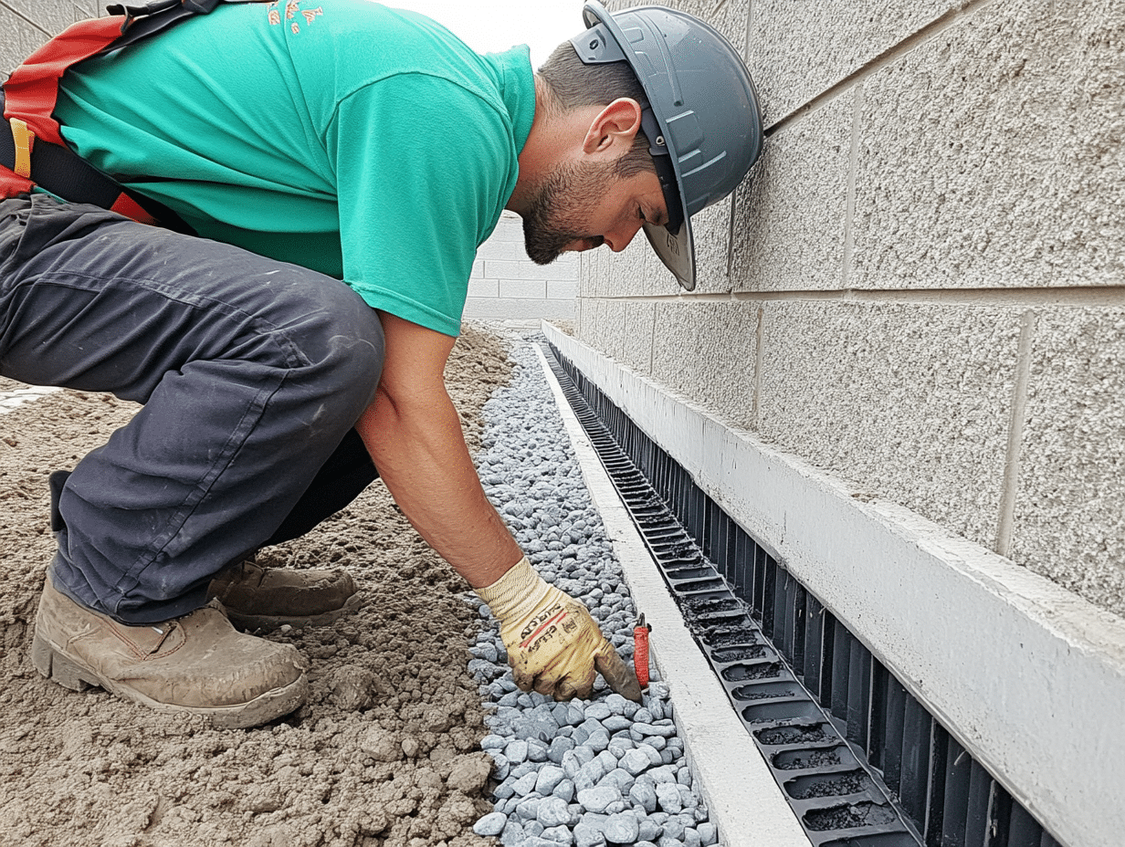 accu dry drain tile systems in westmont, il a man wearing a hat and gloves
