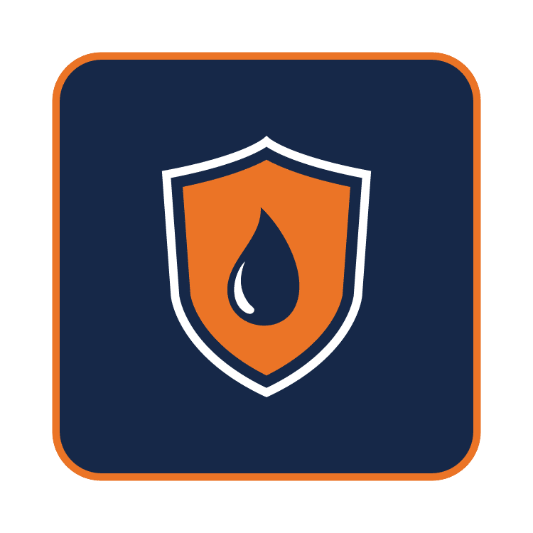 Basement Waterproofing Icon in brand colors
