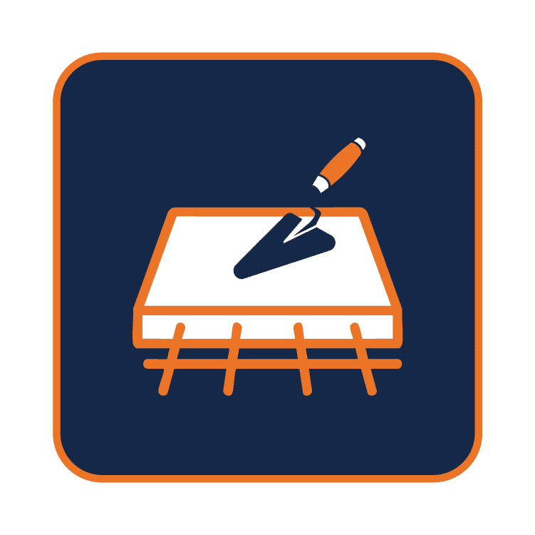 Concrete Flooring Icon in brand colors