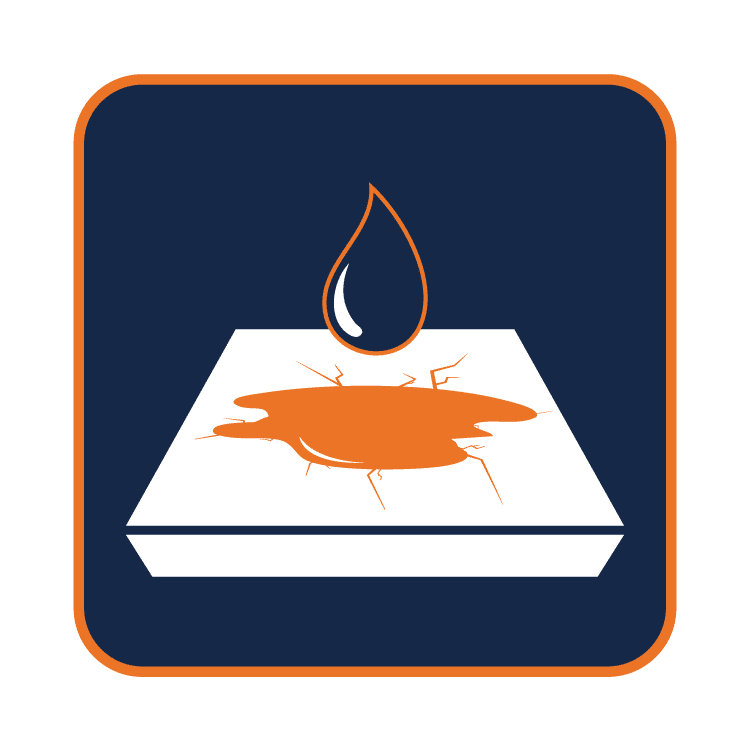Floor Seepage Icon in brand colors