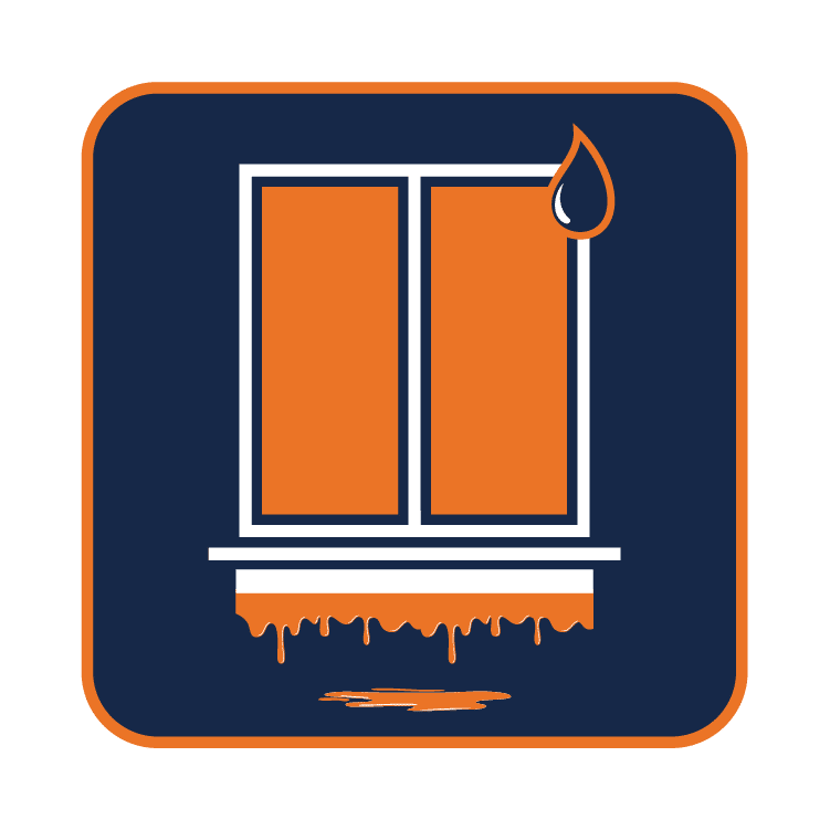 Sill Plate Seepage Icon in brand colors