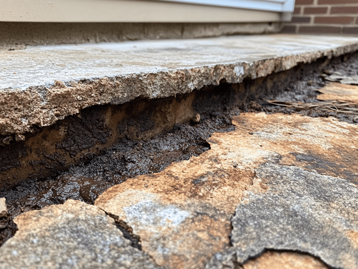 accu dry sil plate seepage in westmont, il a close up of a hole in a wall