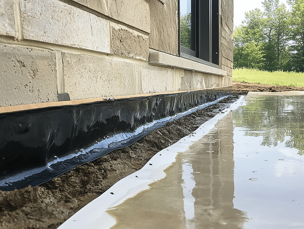 accu dry sil plate seepage in westmont, il a large pipe in a pond