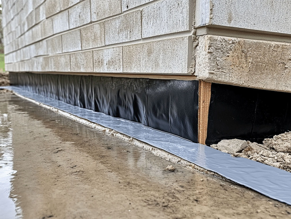 accu dry sil plate seepage in westmont, il a water pipe in a concrete wall