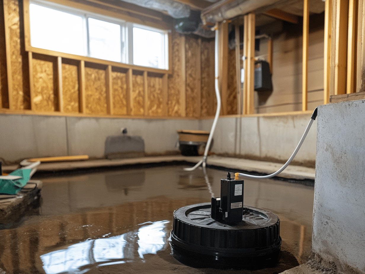 accu dry sump pump system repair in westmont, il a black device with a wire attached to it